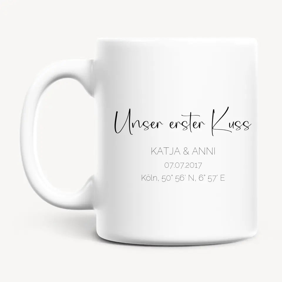 Personalisierte Tasse - Stadtkarte Herz