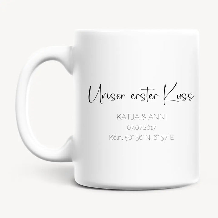 Personalisierte Tasse - Stadtkarte Herz