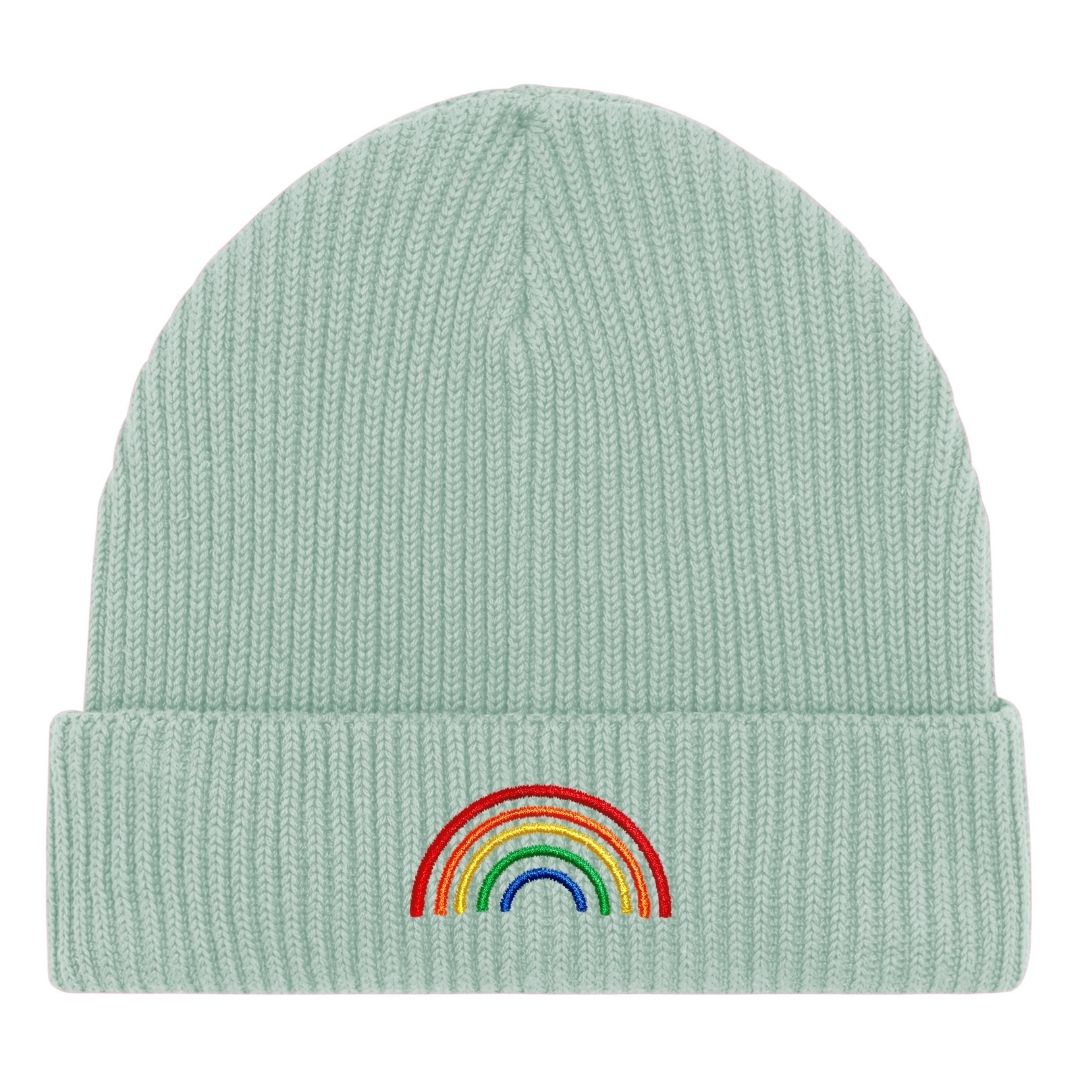 Organic Beanie "Regenbogen" Stick