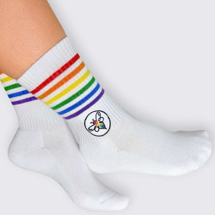 BeeProud Regenbogen Socken