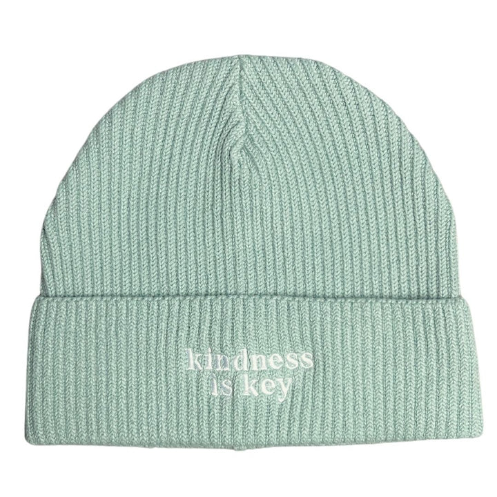 Organic Beanie "kindness is key" Stick