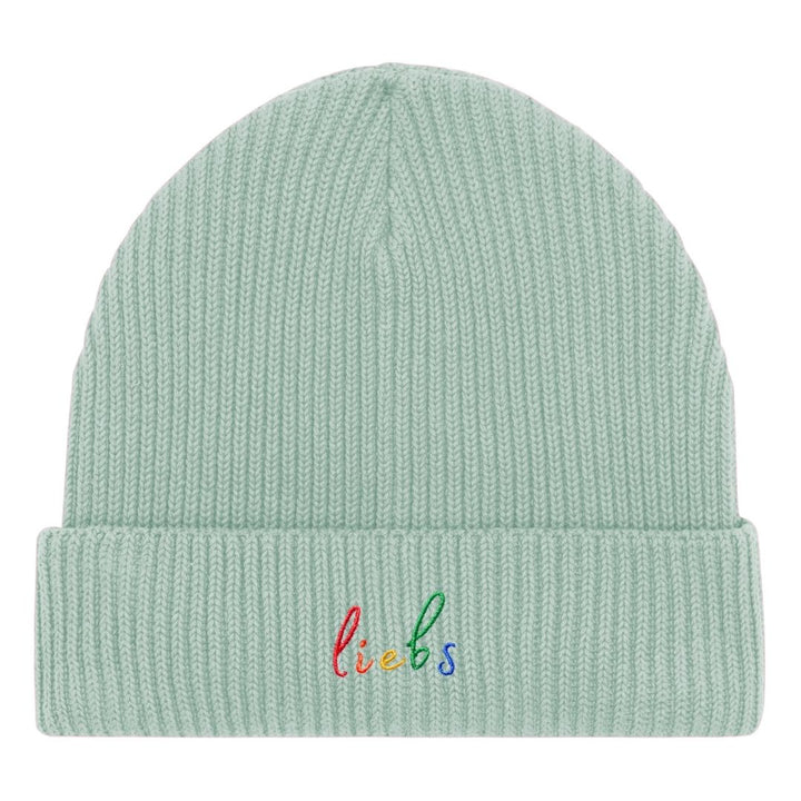 Organic Beanie "liebs" Stick