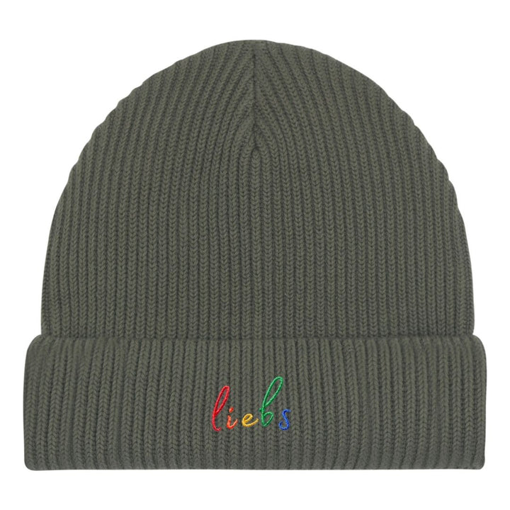 Organic Beanie "liebs" Stick