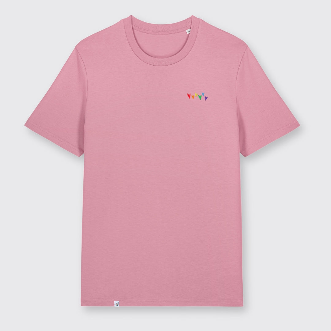 Shirt "Regenbogen-Herzen" Stick