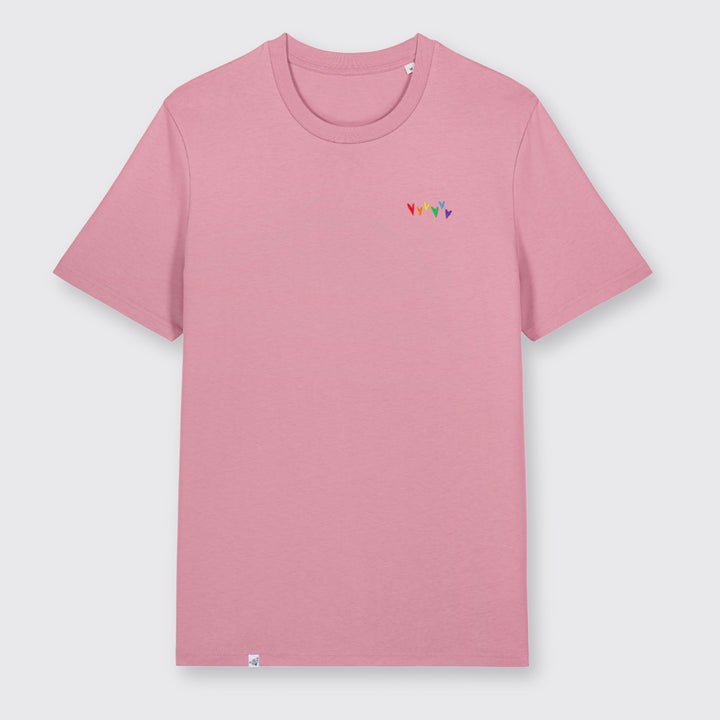 Shirt "Regenbogen-Herzen" Stick