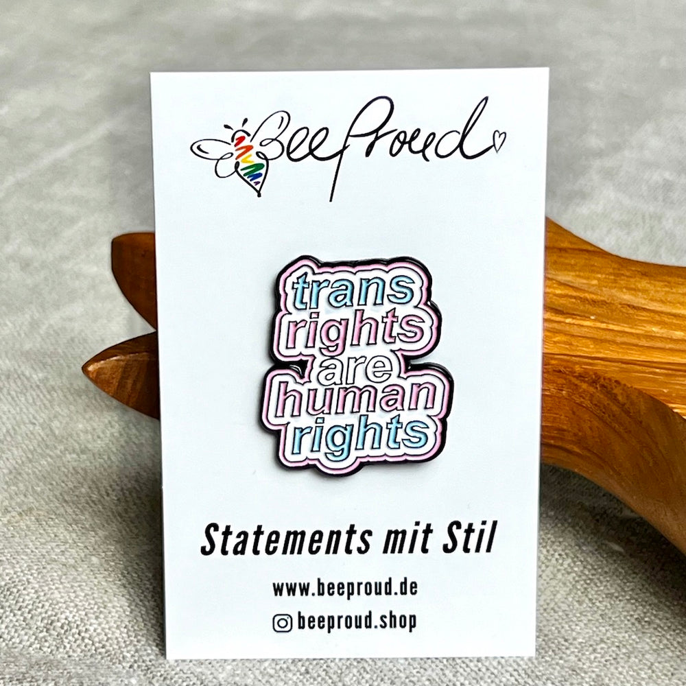 Pride Pin trans rights are human rights
