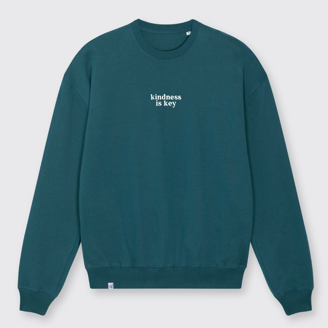 Heavy Oversized Sweatshirt "kindness is key" Stick