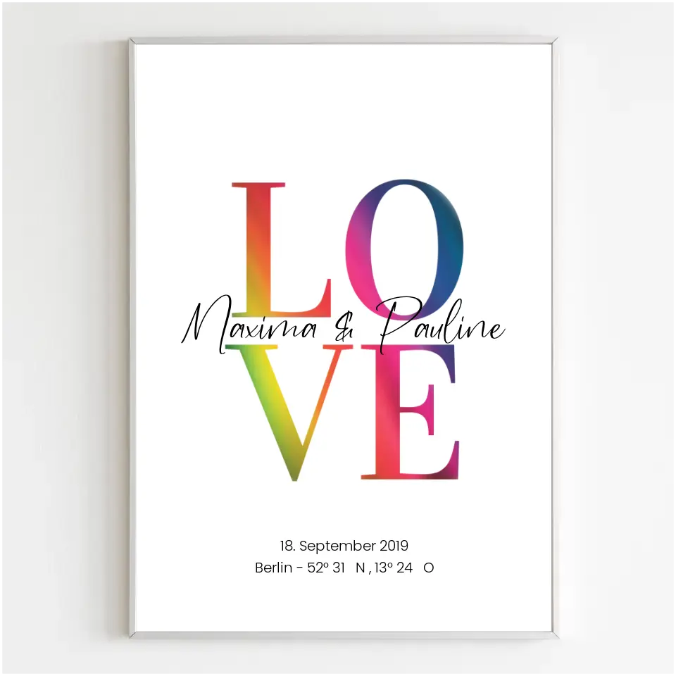 Personalisiertes Poster - LOVE