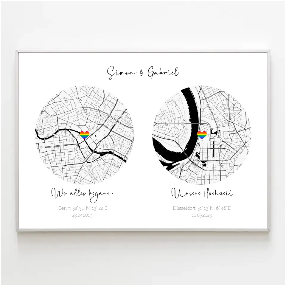 Personalisiertes Poster - Unsere Momente