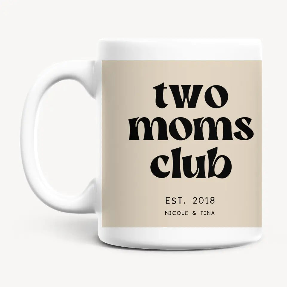 Personalisierte Tasse - Two Moms Club