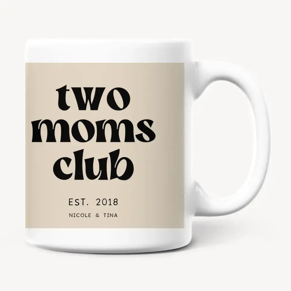 Personalisierte Tasse - Two Moms Club