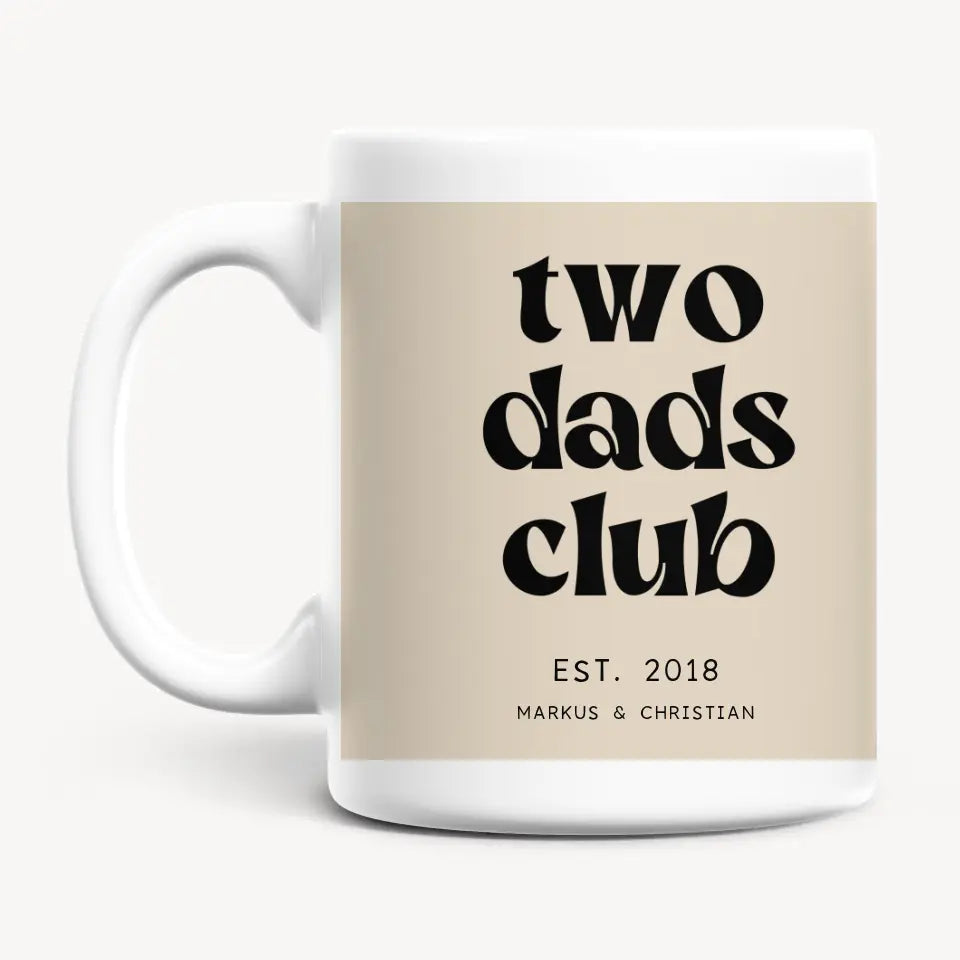 Personalisierte Tasse - Two Dads Club