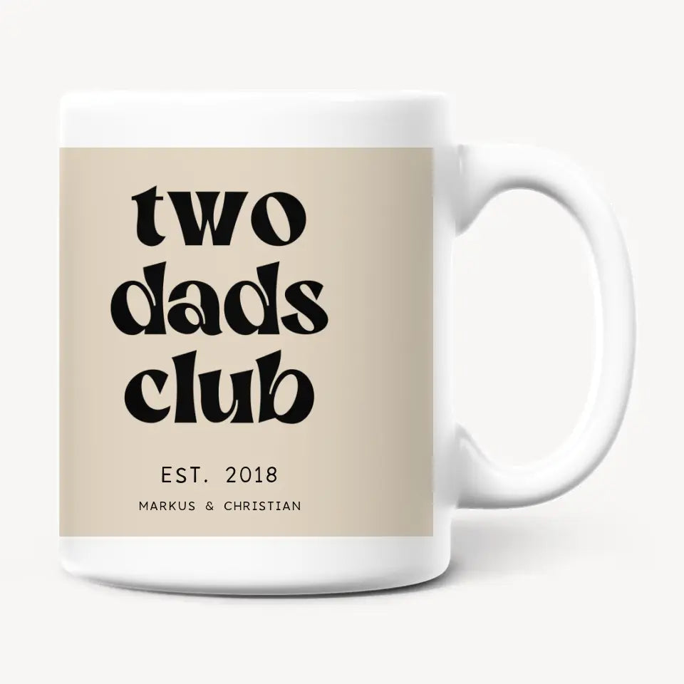 Personalisierte Tasse - Two Dads Club