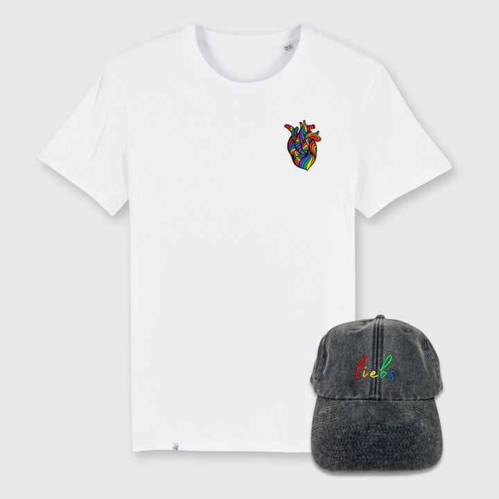 Shirt "Human Heart" & Cap "liebs"