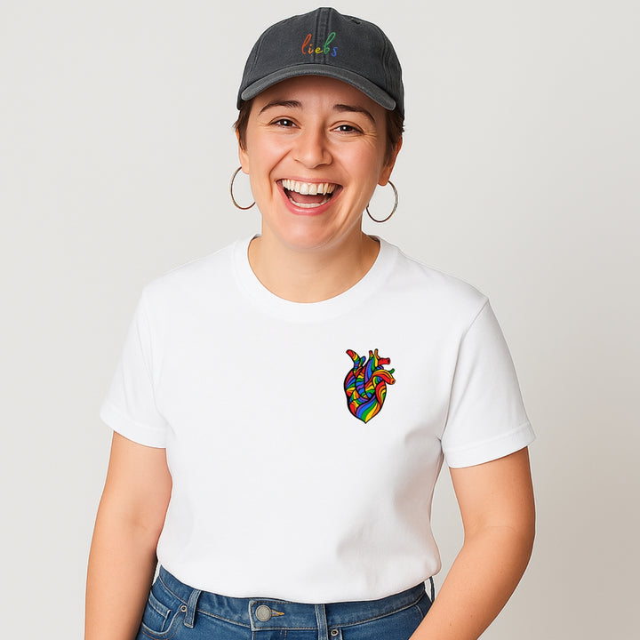 Shirt "Human Heart" & Cap "liebs"