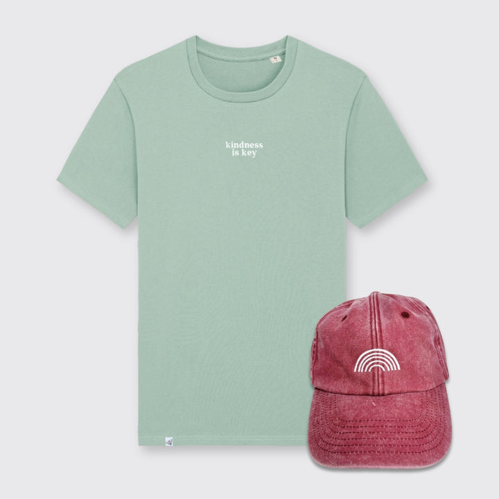 Shirt "kindness is key" & Cap "Regenbogen"