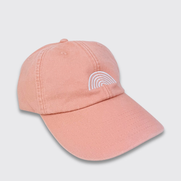 Vintage Cap "Regenbogen weiß" Stick