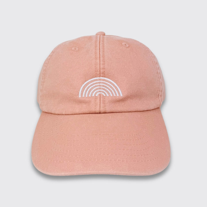 Vintage Cap "Regenbogen weiß" Stick