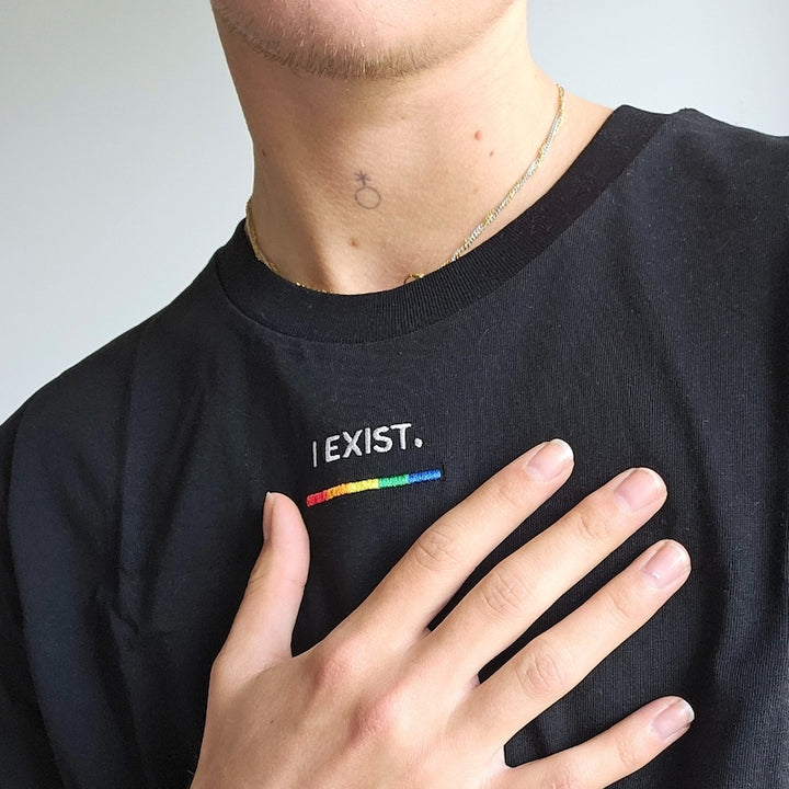 Organic Shirt "I EXIST." Stick