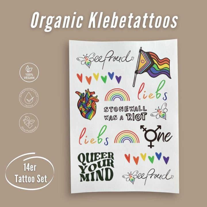 Organic Pride Klebetattoos