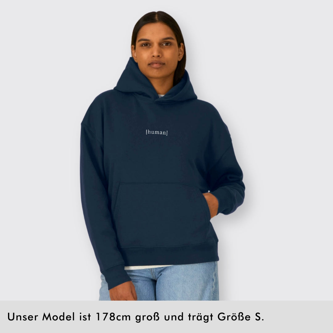 Oversized Hoodie "[human]" Stick