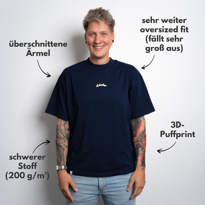 Oversized Shirt "Liebe auf die Eins"