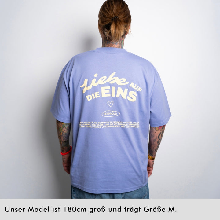 Oversized Shirt "Liebe auf die Eins"