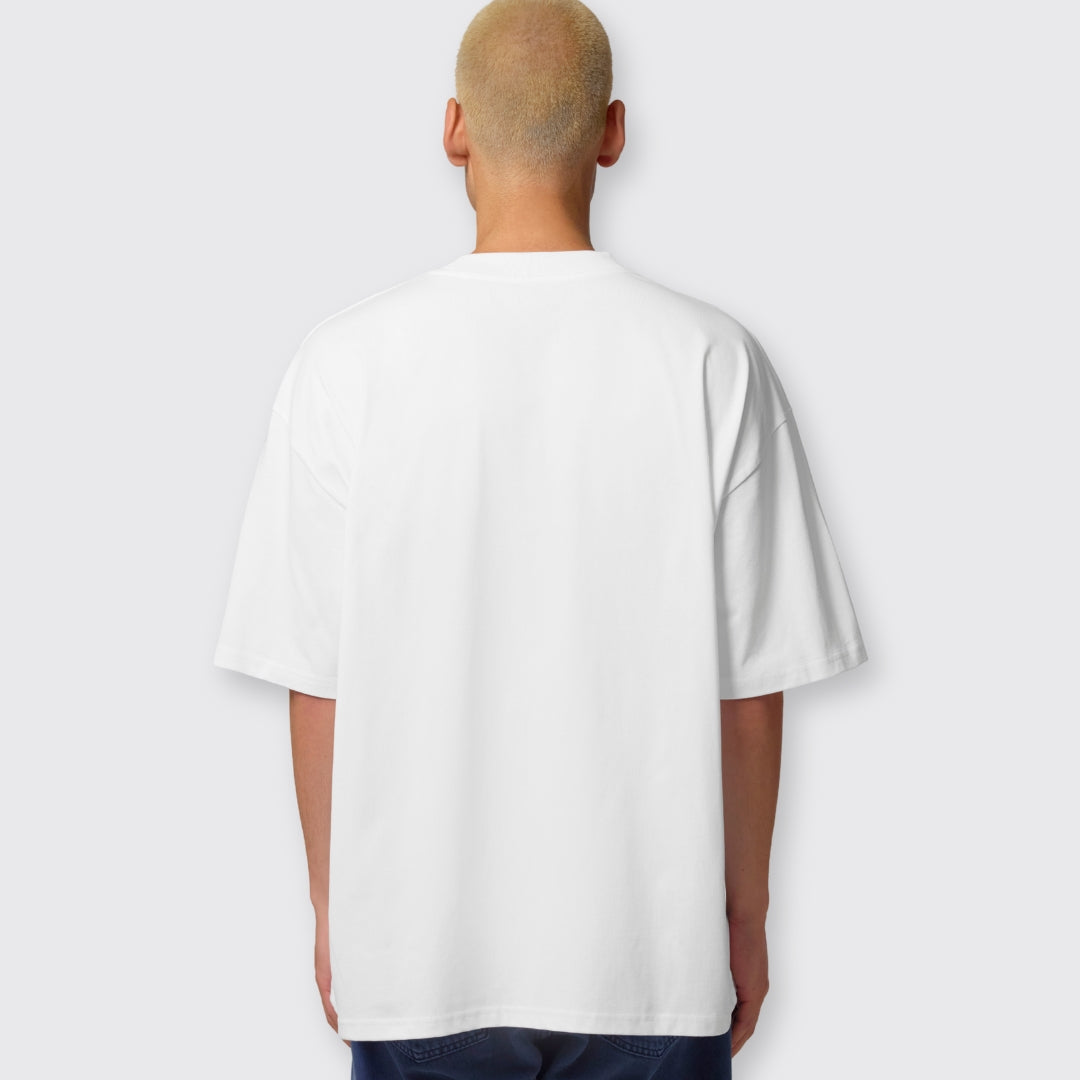 Oversized Shirt "Regenbogen-Herz" Stick