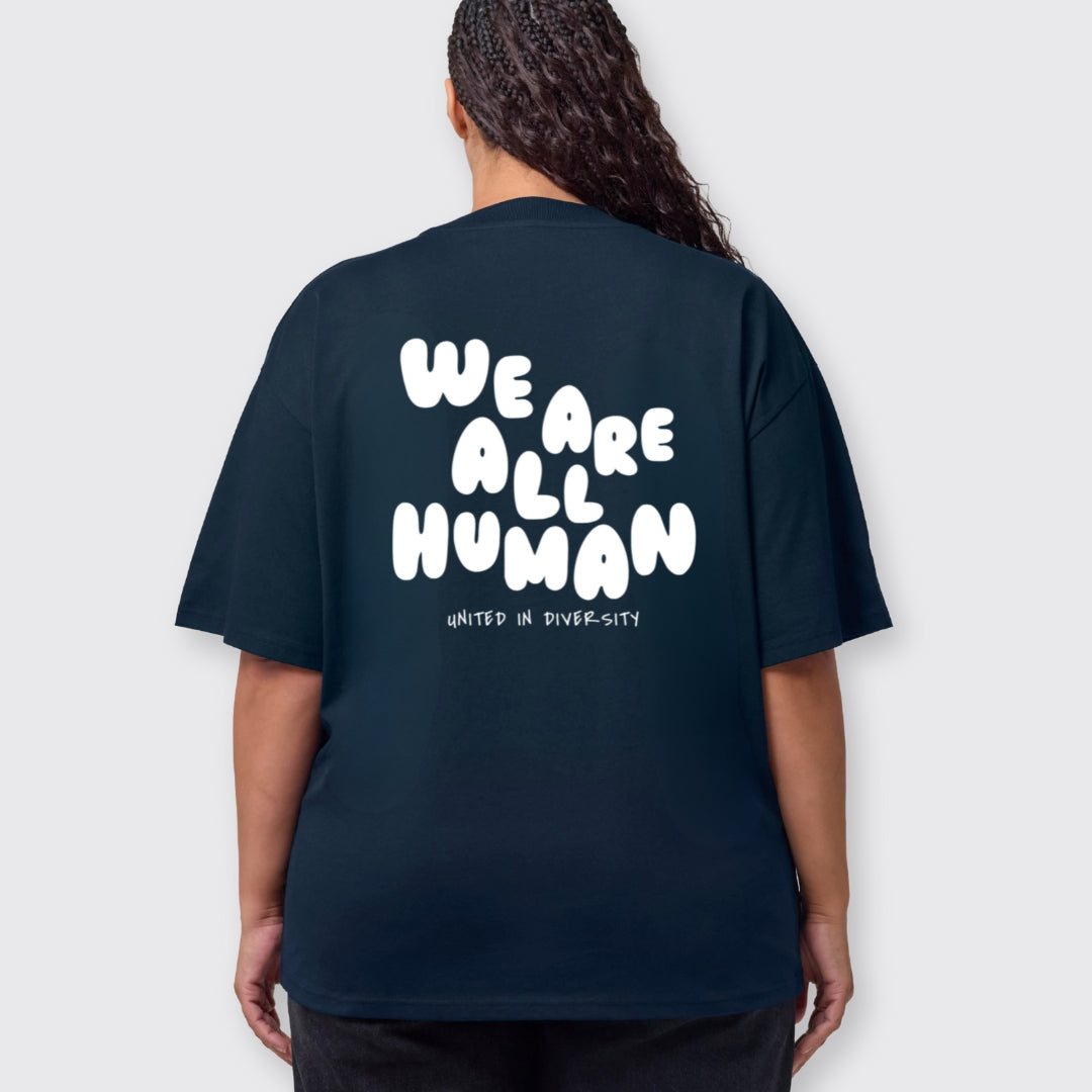 Oversized Shirt "We are all Human" - Winteredition