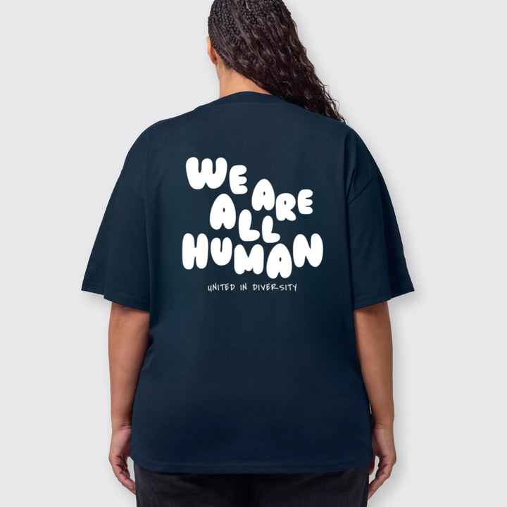 Oversized Shirt "We are all Human" - Winteredition