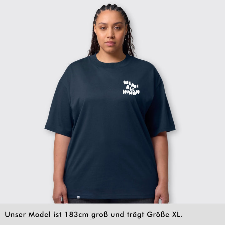 Oversized Shirt "We are all Human" - Winteredition