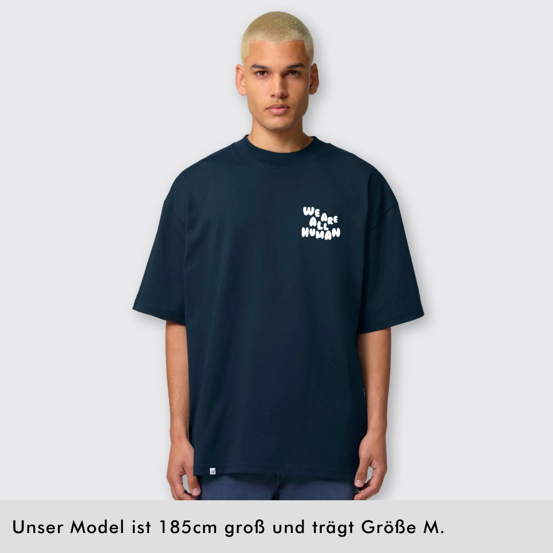 Oversized Shirt "We are all Human" - Winteredition