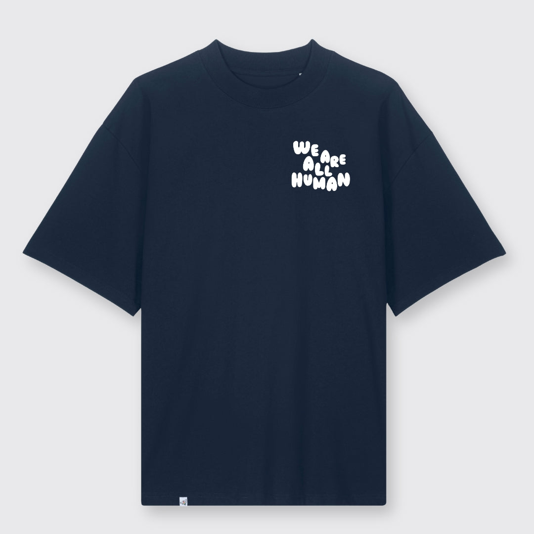 Oversized Shirt "We are all Human" - Winteredition
