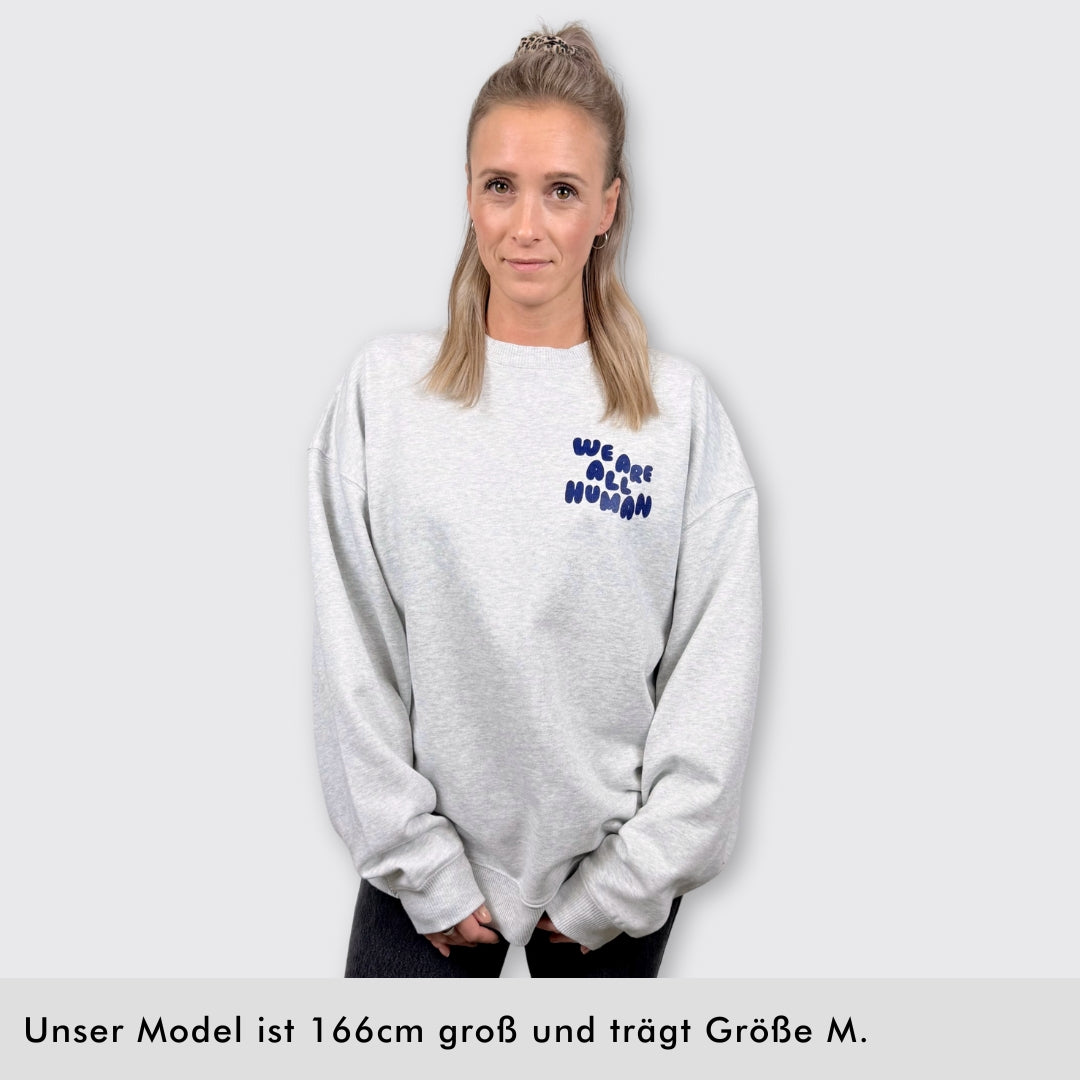 Oversized Sweatshirt "We are all Human" - Winteredition