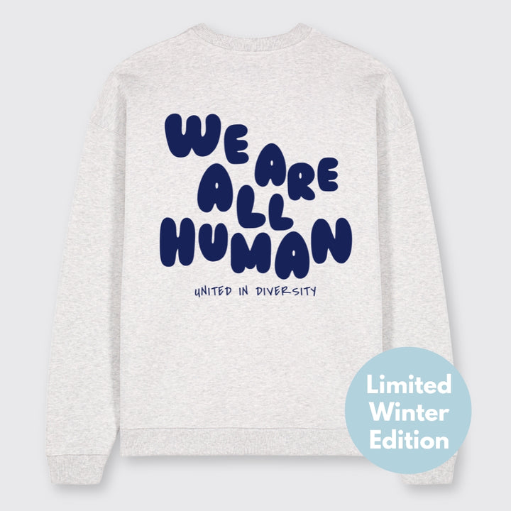 Oversized Sweatshirt "We are all Human" - Winteredition