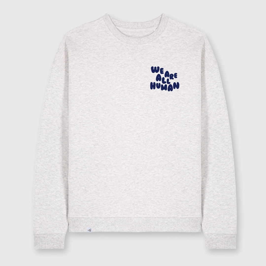 Oversized Sweatshirt "We are all Human" - Winteredition