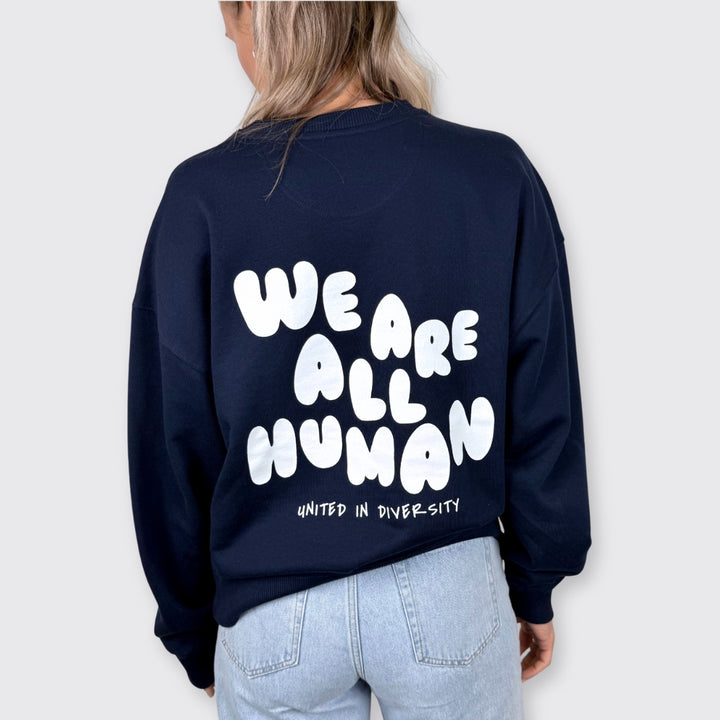 Oversized Sweatshirt "We are all Human" - Winteredition