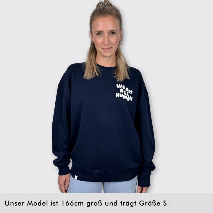 Oversized Sweatshirt "We are all Human" - Winteredition