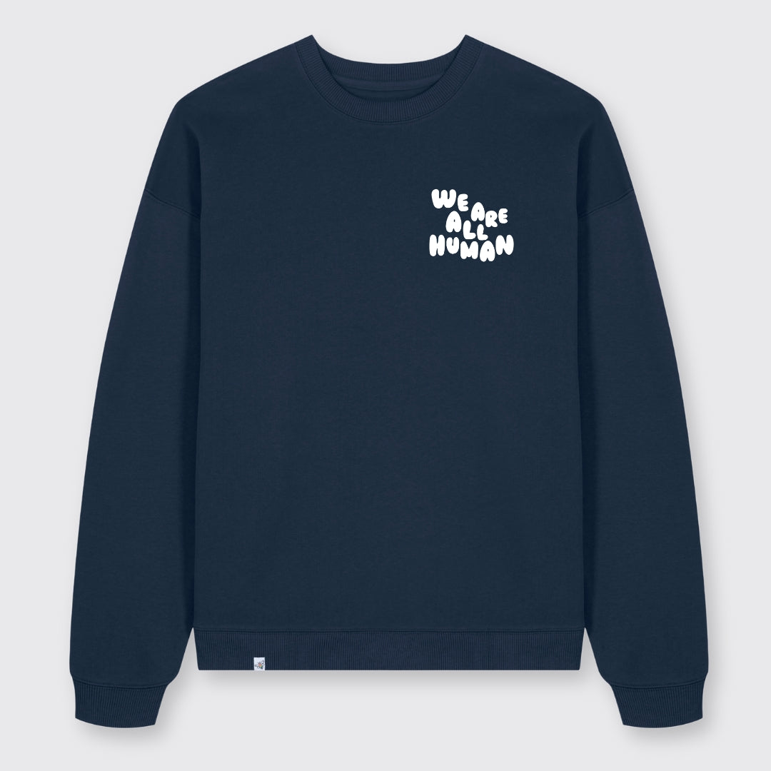 Oversized Sweatshirt "We are all Human" - Winteredition