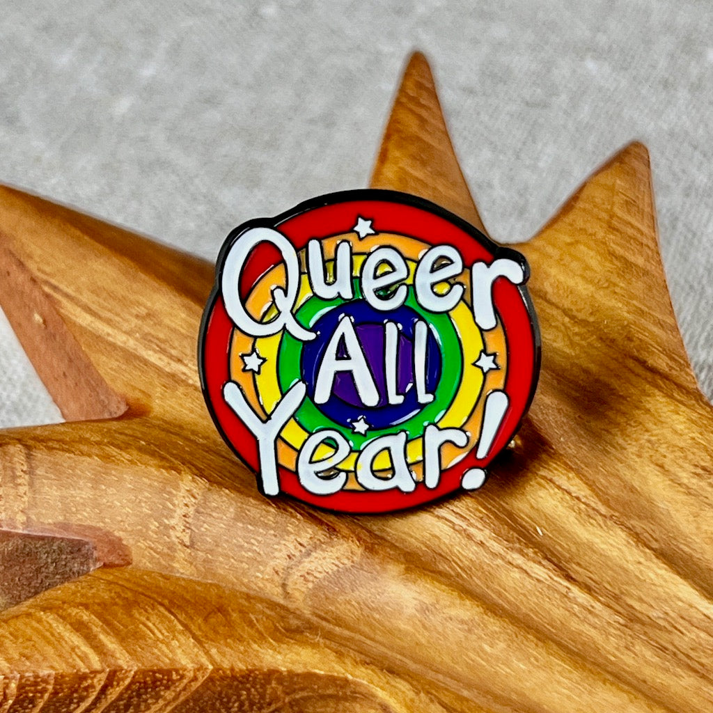Regenbogen Pride Pin Queer all Year