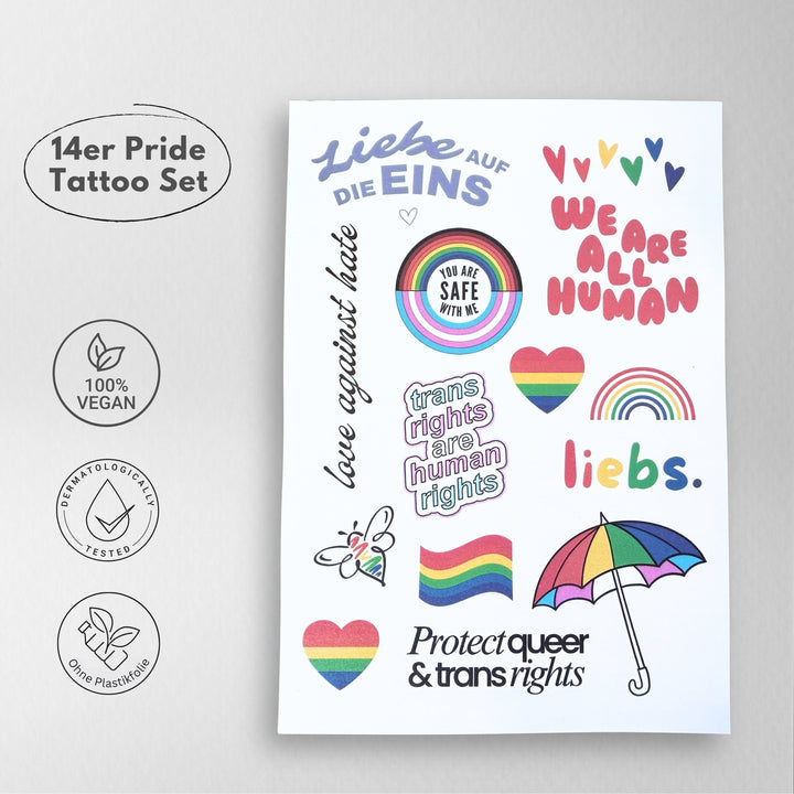 Pride Tattoo Set - 3 für 2