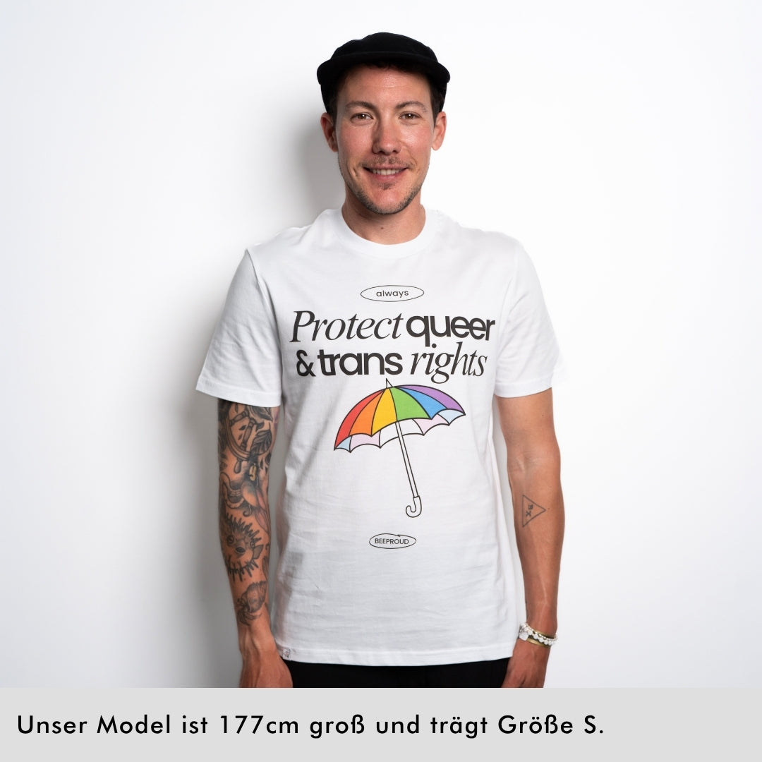 Shirt "Protect queer &amp; trans rights" - Frontprint