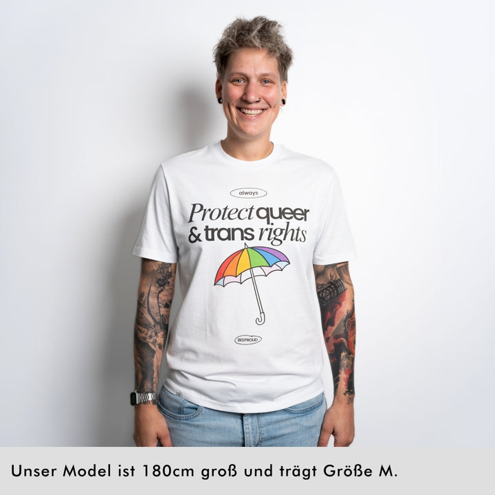 Shirt "Protect queer &amp; trans rights" - Frontprint