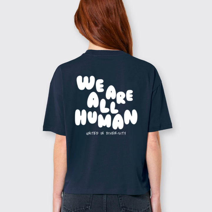 Oversized Shirt "We are all Human" - short fit & Jogginghose