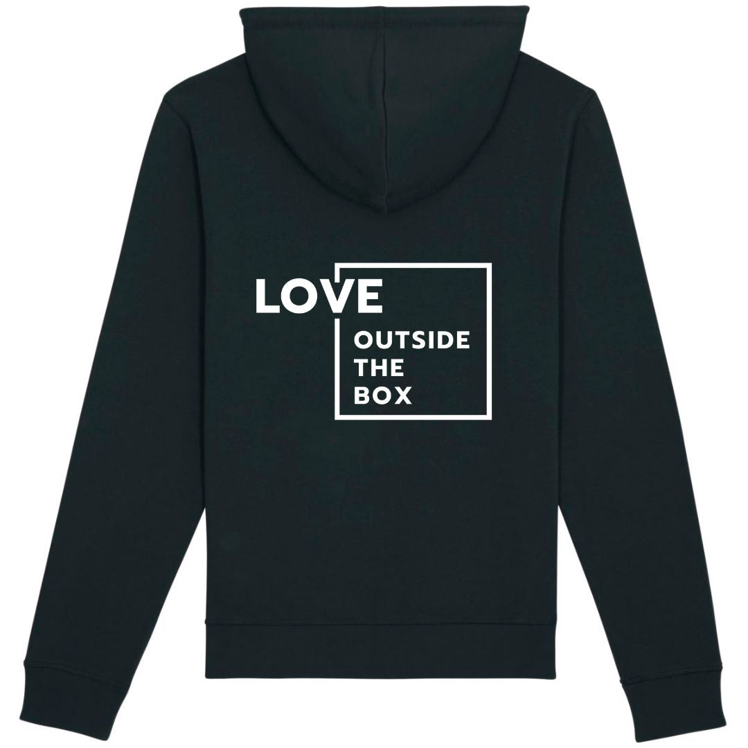 Organic Hoodie "LOVE OUTSIDE THE BOX"