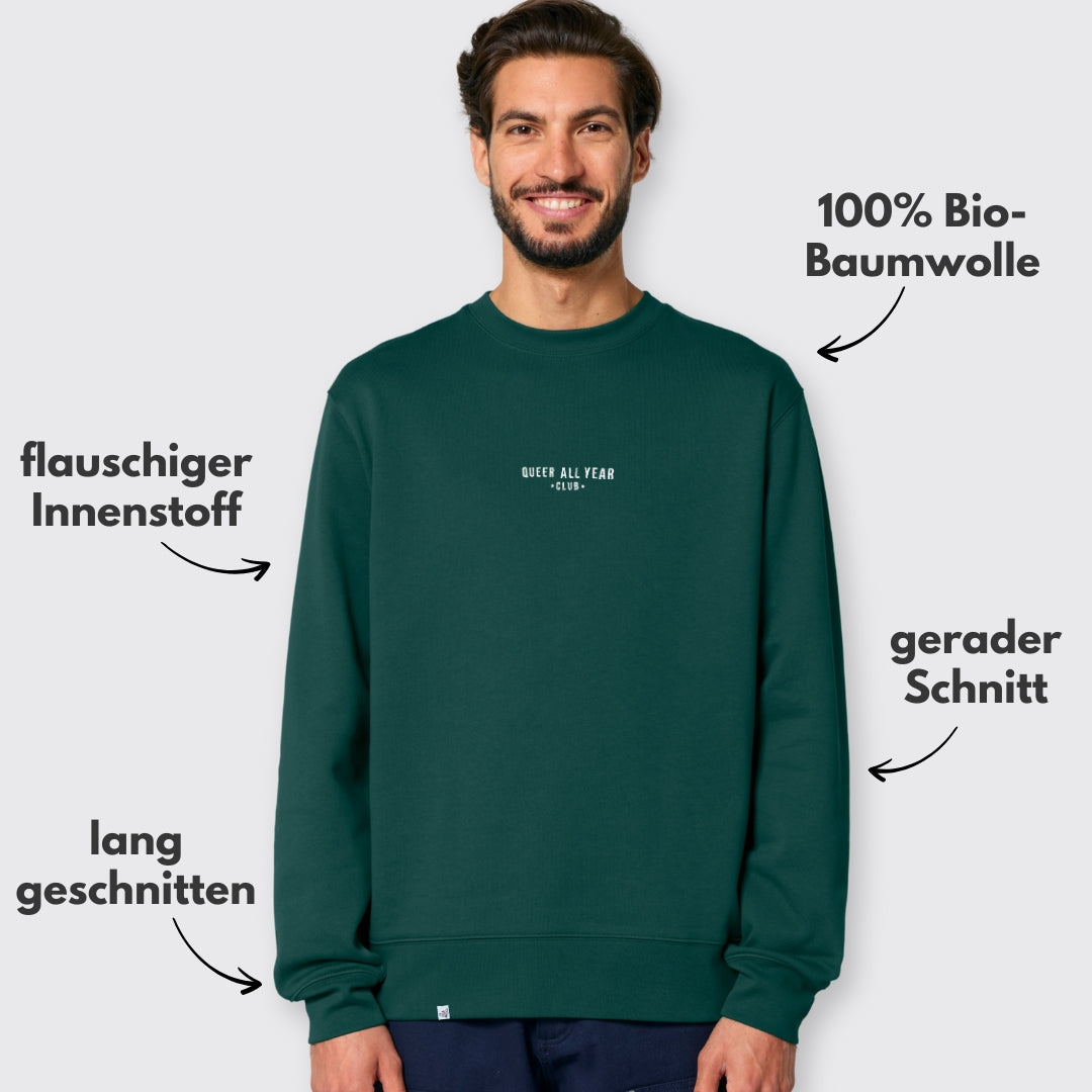 Sweatshirt "Queer All Year Club" Stick