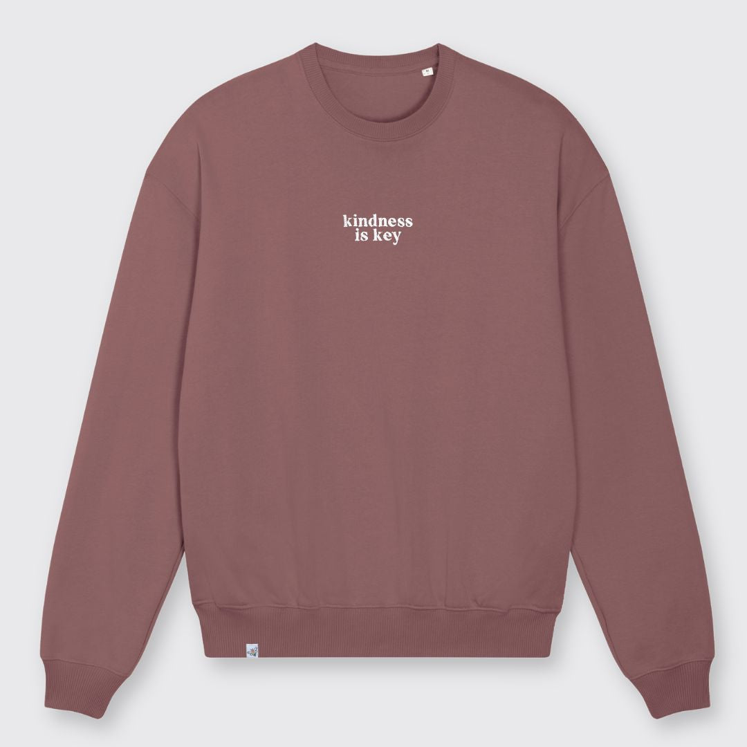 Heavy Oversized Sweatshirt "kindness is key" Stick