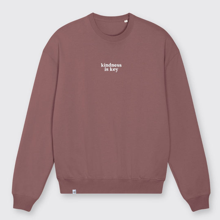 Heavy Oversized Sweatshirt "kindness is key" Stick