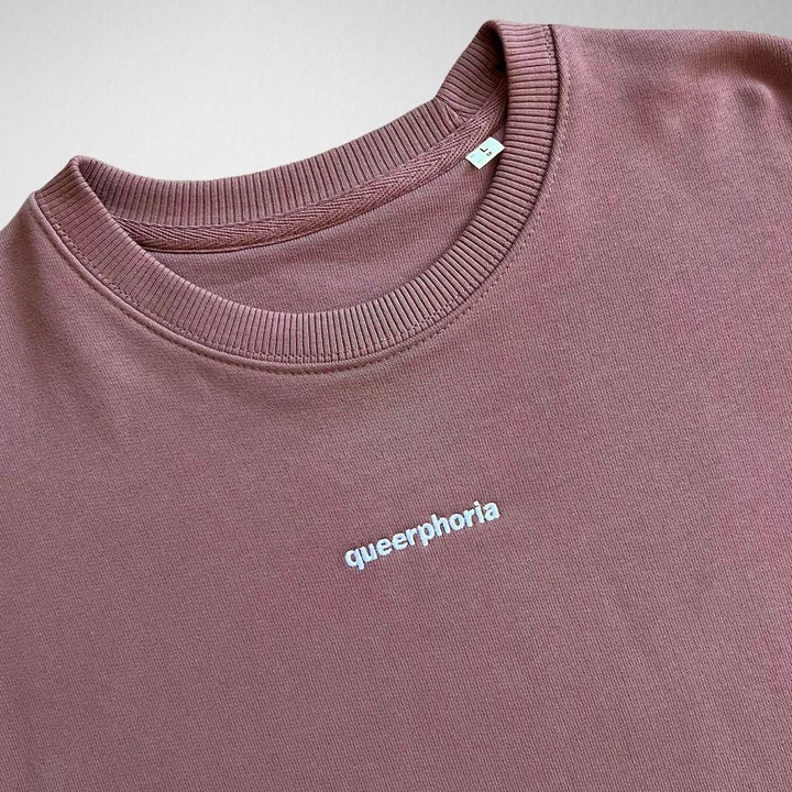Organic Premium Oversized Sweatshirt "queerphoria" Stick