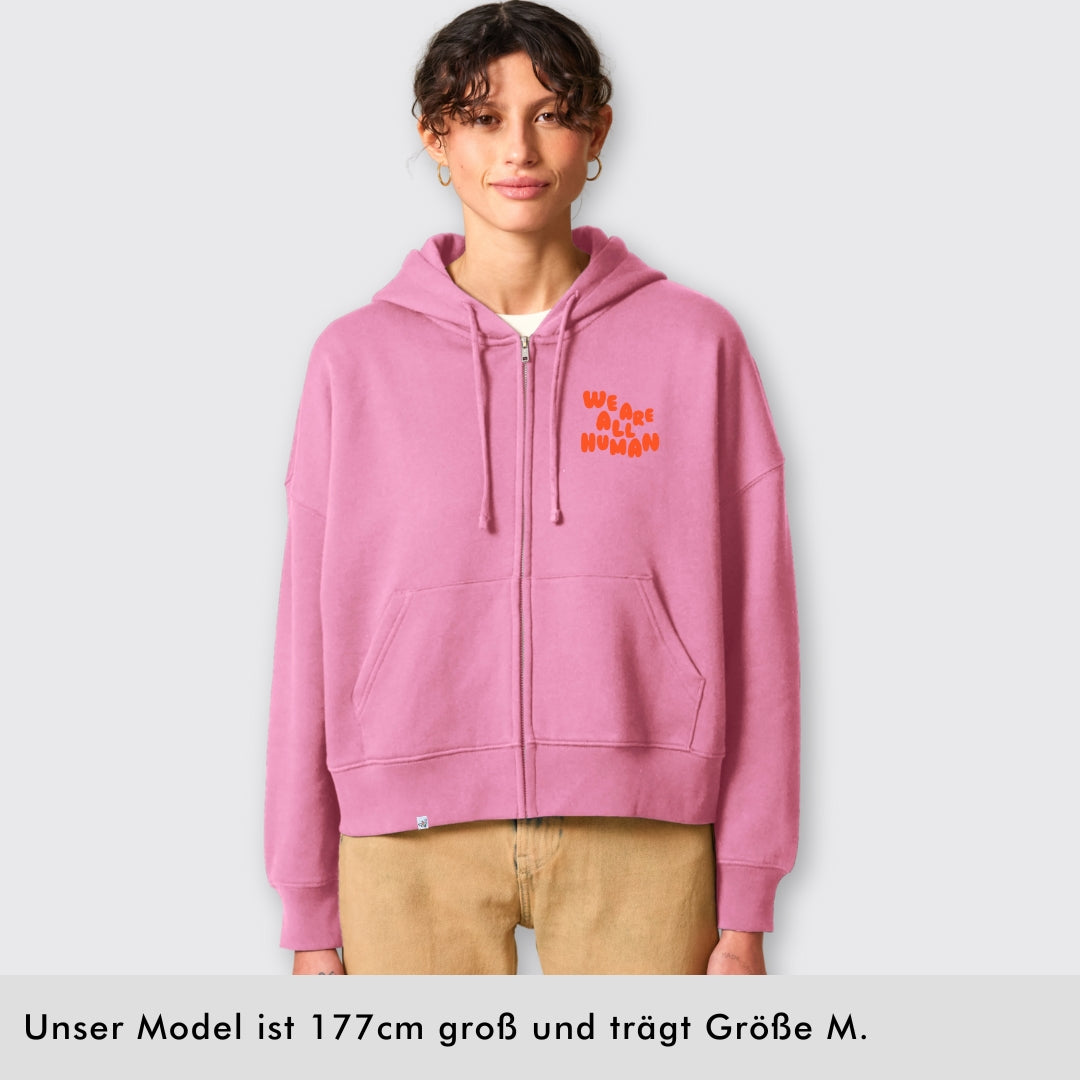 Zipper "We are all Human" - short fit